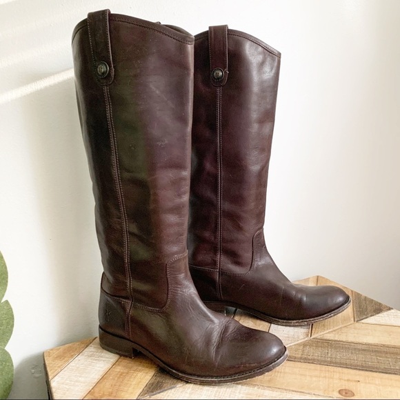 Frye Melissa Button Leather Boots